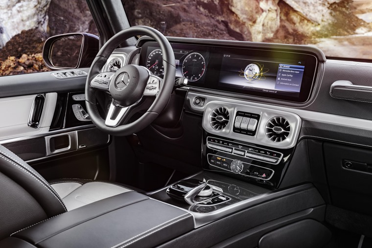 G-Class interior is packed with tech.