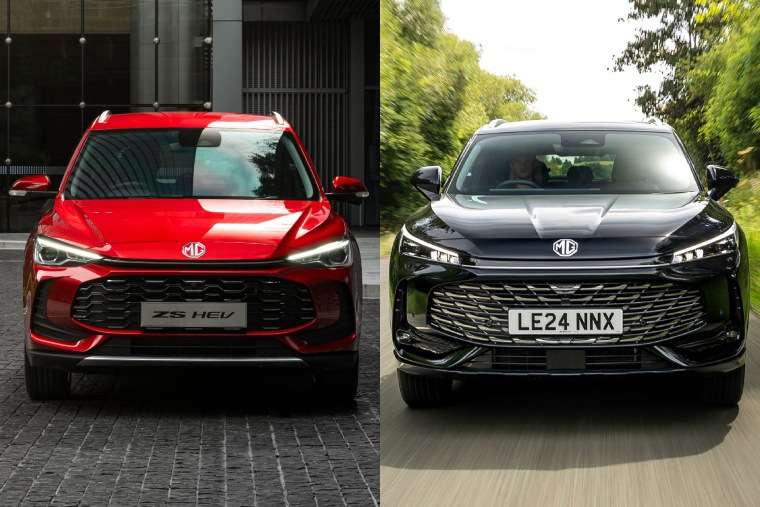 MG ZS vs HS front lead