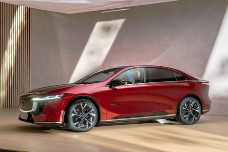 Mazda reveals reborn 6e electric saloon