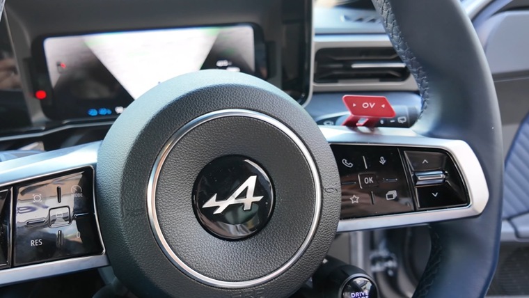 Alpine A290 interior detail