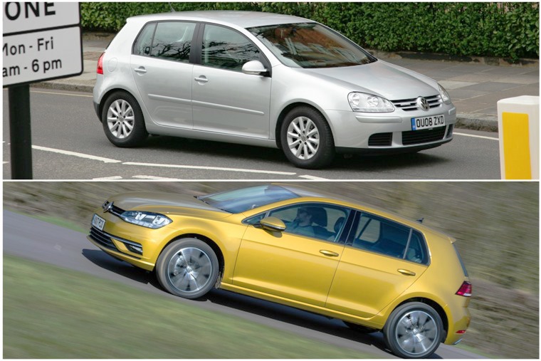 Old vs new: Volkswagen Golf