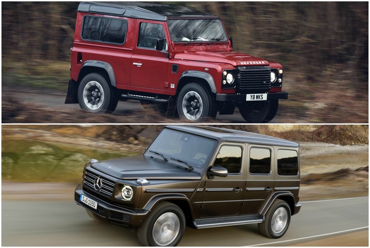 The G-Class is thriving, while the Defender was officially killed off in 2016.