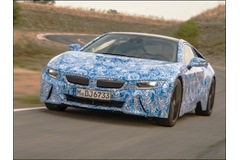 BMW reveals prototype i8 plug-in hybrid car