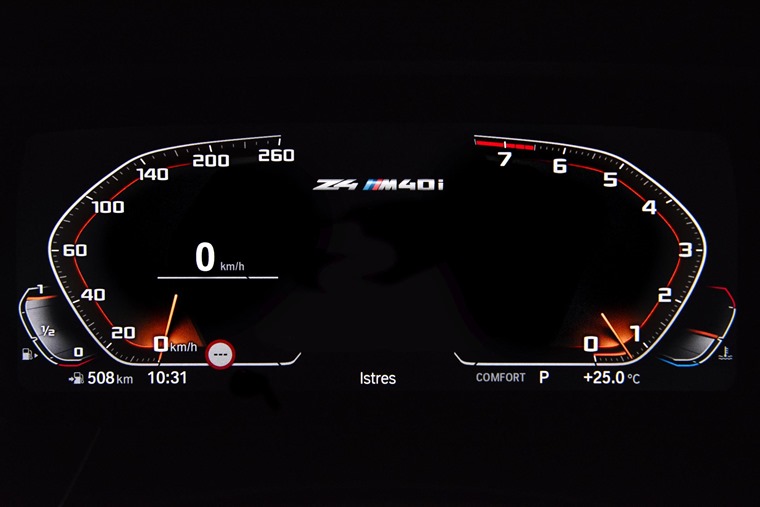 BMW Z4 2019 digital dashboard