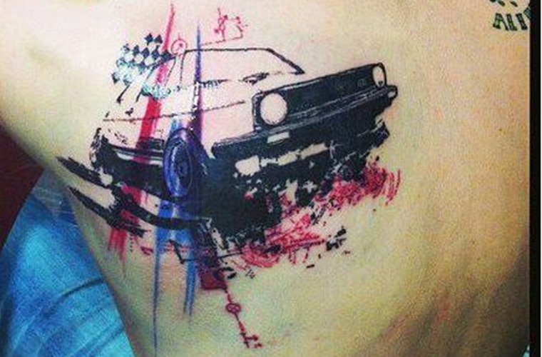 Volkswagen Golf GTI Trash Polka tattoo