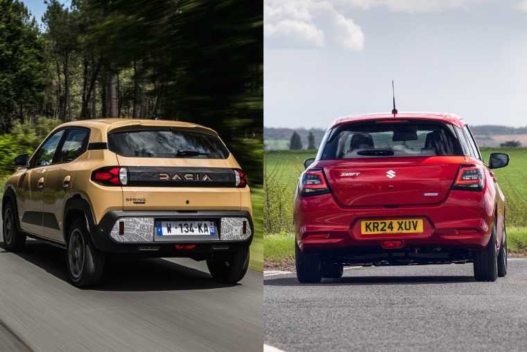 Dacia Spring vs Suzuki Swift rear styling