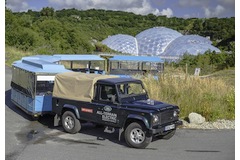 Electric Defender gets to work at the Eden Project