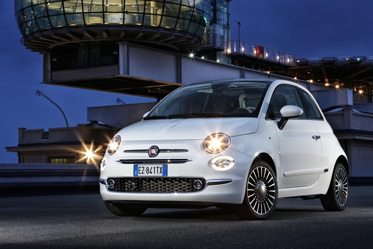 Fiat 500 2016 White Front Static