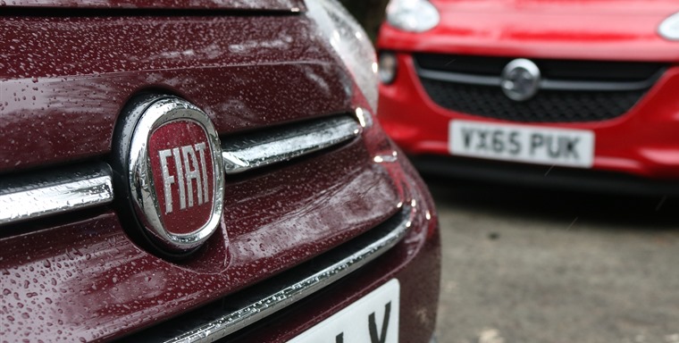 Fiat 500 v Vauxhall Adam Detail