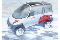 Floating electric car could be tsunami solution