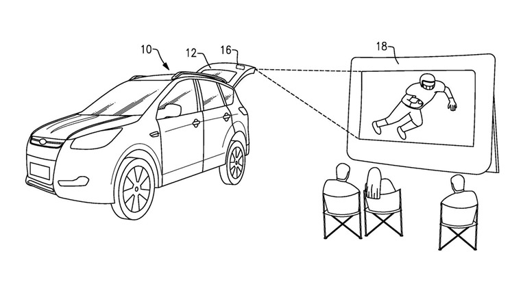 Ford Tailgate Projector patent