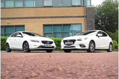 Comparison: Mazda3 2.2 Skyactiv-D vs Volvo V40 D2