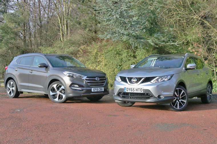 Kings of the urban jungle: Hyundai Tucson v Nissan Qashqai