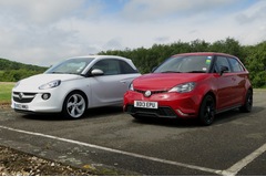 MG3 vs Vauxhall Adam: which supermini is more super?