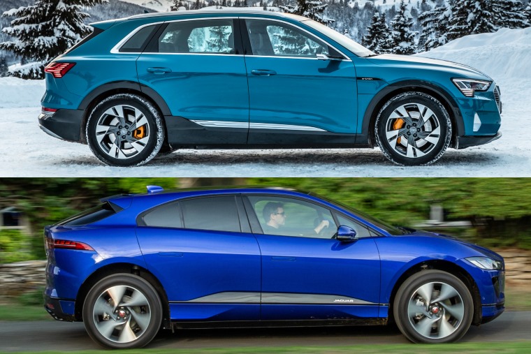 Jaguar I-Pace Audi e-tron side