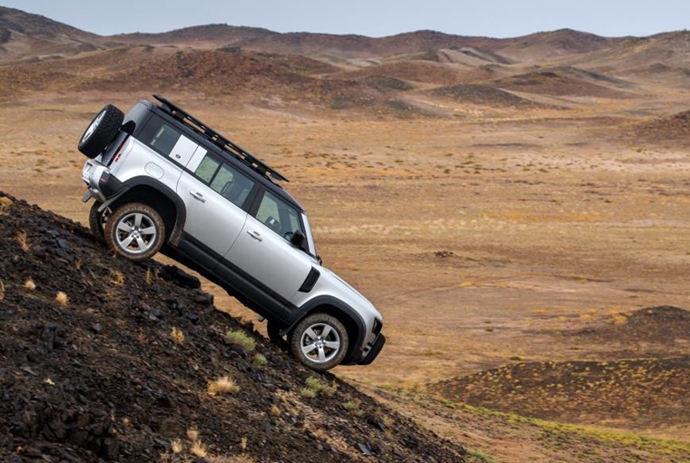 Land Rover Defender hill descent