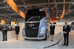 Rounder lorries to cut emissions and save lives