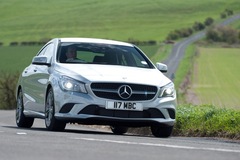 Mercedes compact car range flying off the forecourt