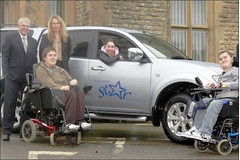Mitsubishi staff support disability charity with generous donation
