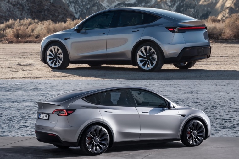 Model Y old vs new rear side