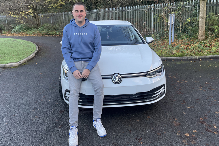 Nick with his new Golf 2