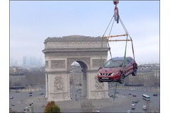 Nissan Qashqai makes spectacular appearance