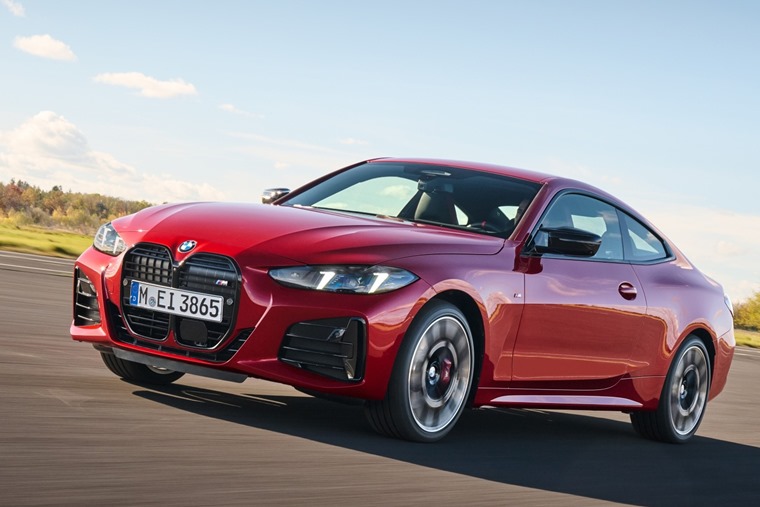 BMW 4 Series 2024 red coupe\