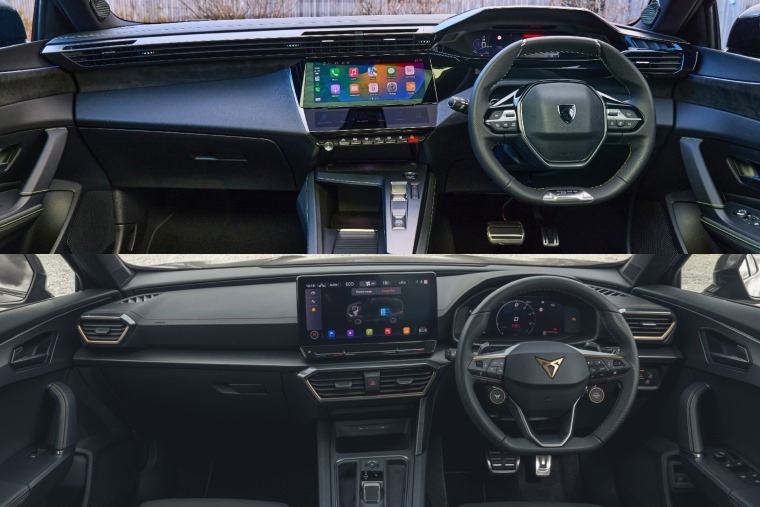 Peugeot 408 vs Cupra Formentor - interior dashboard image
