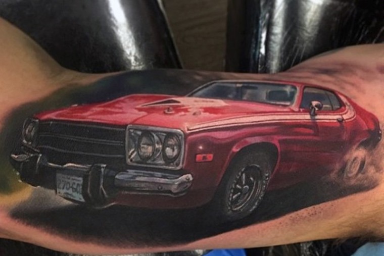 Pontiac Firebird classic car tattoo