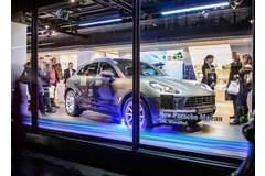 Porsche Macan makes UK debut in Harrods window display