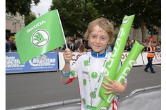 Nine year-old Harry uses pedal power to win Skoda competition