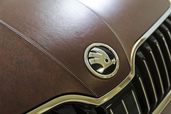 Holy cow, Skoda has wrapped a Superb in leather!