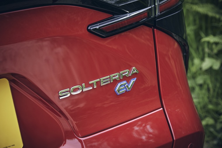 Subaru Solterra EV badge