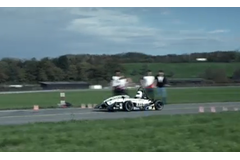 Student-built electric car sets new acceleration record