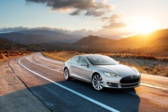 Tesla electric car takes on the business sector