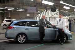 First Toyota Auris Touring Sports rolls off production line