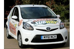 Subway takes on Toyota delivery vehicles