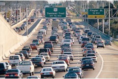 Number of cars on US roads on the rise