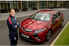 England football captain to kick about in Vauxhall Ampera