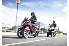 Yamaha develops new three-wheel scooter for better stability